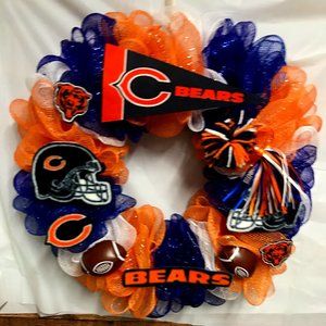 CHICAGO BEARS WREATH